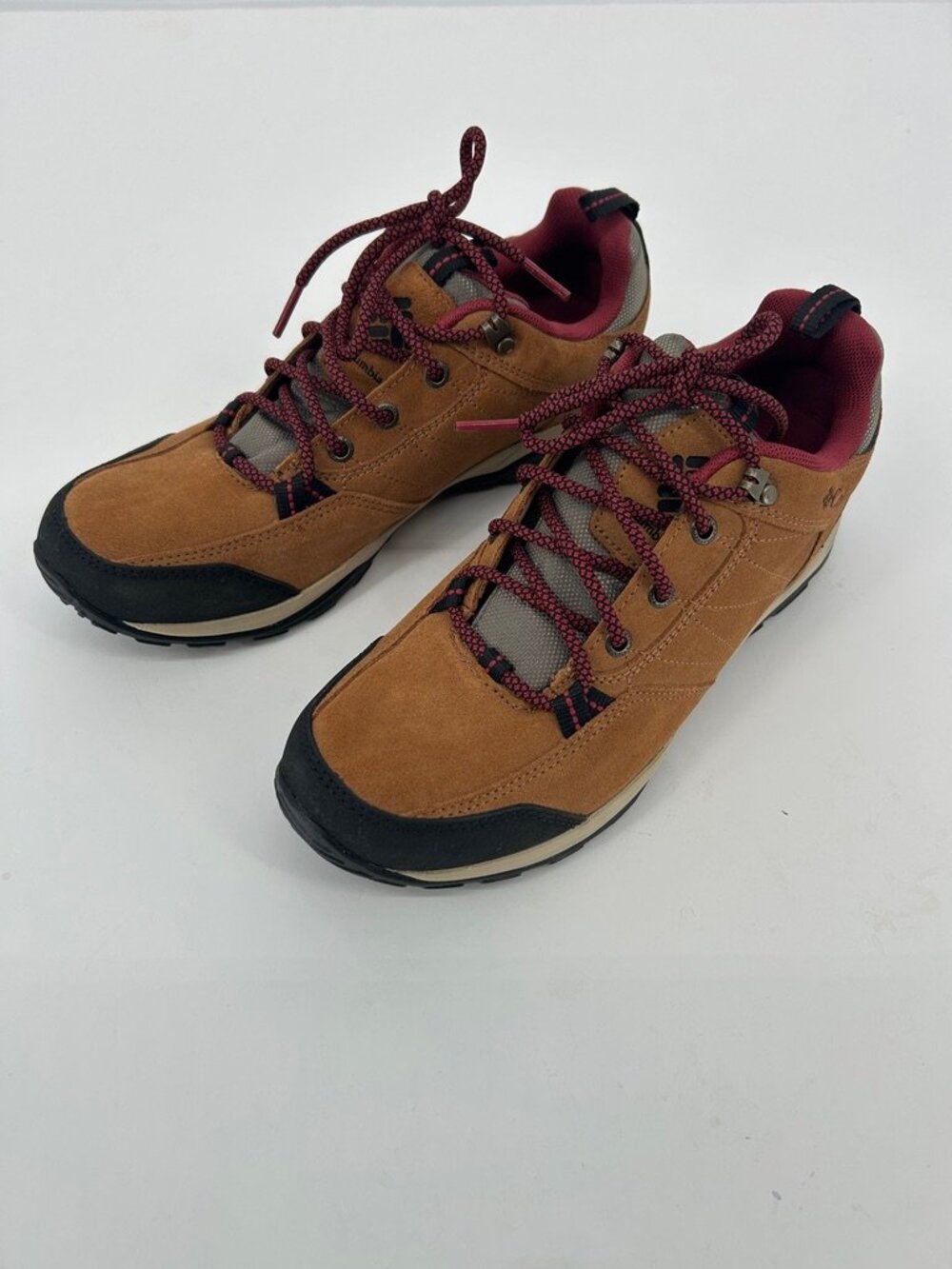 Columbia Brown Suede Hiking Shoes Women's Size 10 Trail Outdoor Gorpcore Utility